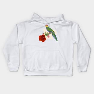 Parrot and Hibiscus Kids Hoodie